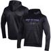 Men's Under Armour Black Northwestern Wildcats Logo Lockup Fleece Performance Pullover Hoodie