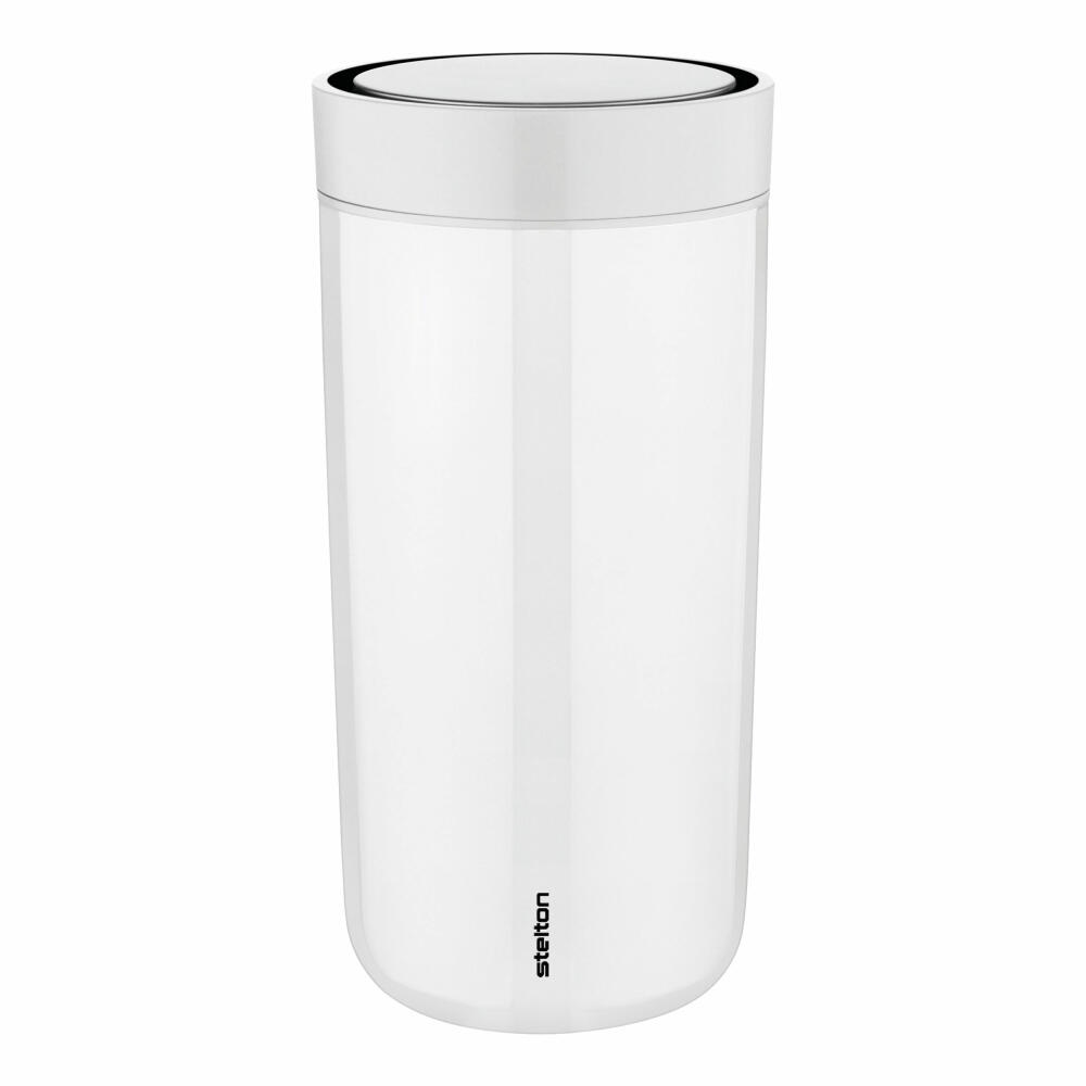 Stelton A/S Stelton To Go Click Becher, Trinkbecher, Cup, Edelstahl, Kunststoff, Chalk, 400 ml, 685-3 Image