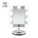 Latitude Run® MELROSE LED Variable Light Bluetooth Vanity Mirror, 5X/1X | 16.5 H x 10.5 W x 5 D in | Wayfair 1742976597254ECFBB800953B81DE7E9