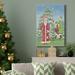 The Holiday Aisle® Folksy Father Christmas I Premium Gallery Wrapped Canvas - Ready To Hang Canvas in Black/Blue/Green | Wayfair