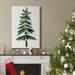 The Holiday Aisle® Warm Winter Wishes VII Premium Gallery Wrapped Canvas - Ready To Hang Canvas in Black/Blue/Green | 12 H x 8 W x 1 D in | Wayfair