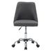 Latitude Run® Marlowe Upholstered Armless Task Chair Upholstered, Steel in Gray | 35 H x 20 W x 21 D in | Wayfair FD826206734148458C5A5DBEF7917024