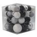 The Holiday Aisle® 62 Piece Ball Ornament Set Plastic in Black | 12 H x 12 W x 12 D in | Wayfair 6F52B23D407F4ED6AB950F921B202C24