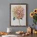 Red Barrel Studio® Multicolor Floral I Premium Framed Canvas - Ready To Hang Canvas, Solid Wood in Indigo/Pink/Red | 17 H x 20 W x 1 D in | Wayfair