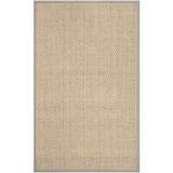 White 24 x 0.38 in Area Rug - Andover Mills™ Jeremy Bamboo Slat/Seagrass Natural/Gray Area Rug Bamboo Slat & Seagrass | 24 W x 0.38 D in | Wayfair
