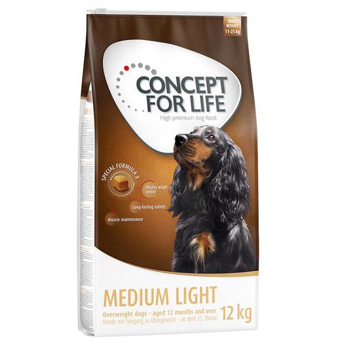 2 x 12kg Medium Light Concept for Life Hundefutter trocken