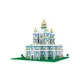 Mini architecture russe Smolny pour enfants ensemble de nuits de monastère église 3D paysage de