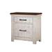 2 Drawer Chest with USB Charger in Distressed White