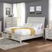 Furniture of America Tiwo Farmhouse White Solid Wood 2-drawer Platform Bed