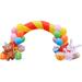 Fraser Hill Farm 8-Ft. Tall Walkway Arch w/Balloons, Bear, & Bunny, Outdoor Blow-Up Inflatable for Children's Birthday Parties