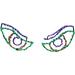Haunted Hill Farm Halloween Indoor/Outdoor Scary Eyes LED Light (23 in. W x 22 in. H)