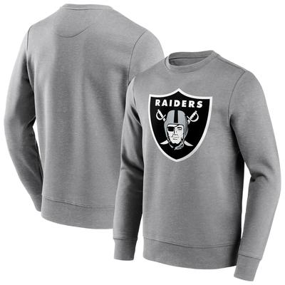 Las Vegas Raiders Rundhals-Sweatshirt mit neutraler Farbe und Logo - Herren Image