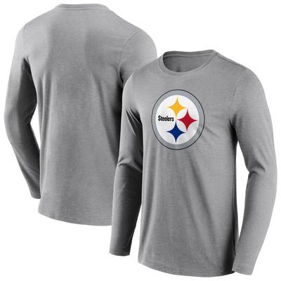 Pittsburgh Steelers Neutral Color Logo Langarm-T-Shirt - Herren Image
