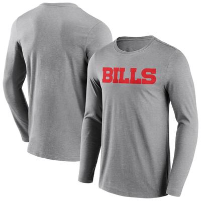 Buffalo Bills Langarm-T-Shirt mit neutraler Farbe und Wortmarke - Herren Image
