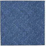 Washable Fuller Blue/Ivory Rug by Linon Home Décor in Blue