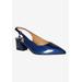 Wide Width Women's Shayanne Slingback Pump by J. Renee in Navy (Size 8 W)