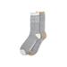 Plus Size Women's 2 Pack Super Soft Midweight Cushioned Thermal Socks by GaaHuu in Grey Heart Snowflake (Size ONE)