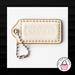 Coach Accessories | 2" Medium Coach White Leather Key Fob Bag Charm Keychain Hangtag Tag | Color: White | Size: Os