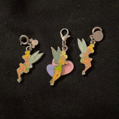 Disney Accessories | Disney - Tinkerbell Charms | Color: Silver/Yellow | Size: Os