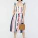 J. Crew Dresses | J. Crew Dress Linen Multicolored Striped Sundress Nwt | Color: Red | Size: 8