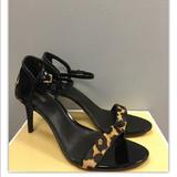 Michael Kors Shoes | Michael Kors Simone Mid Sandals Natural/Black | Color: Black | Size: 10
