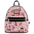 Loungefly Disney Cats Mini-Backpack Handbag All Over Print Cheshire Aristocats