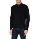 Pierre Cardin Men's Bicolor Structure Strickjacke Cardigan Sweater, Navy, Xx-Large