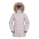 Mountain Warehouse Isla II Womens Down Jacket - Fur Hoodie, Two Zipped Pockets, Waterproof Winter Coat -Thermal Tested -50 - Ideal for Cold Weather Light Beige 12