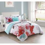 Chic Home Wally 5 Piece Floral Reversible Comforter Set