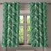 East Urban Home Ambesonne Palm Leaf Grommet Curtain, Watercolor Art Of Palm Tree Leaves Fresh Jungle Rainforest Plants | 120 H in | Wayfair