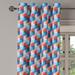 East Urban Home Ambesonne Fractal Grommet Curtain, Mosaic Style Hexagonal Mirroring Geometrical Shape Creative Trippy Pattern Design | Wayfair