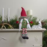 Northlight Seasonal 25" Red Green & White Sitting Tabletop Female Gnome Christmas Decoration | 25 H x 9.5 W x 4.5 D in | Wayfair NORTHLIGHT AD26795
