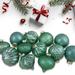 Northlight Seasonal Green Finial & Glass Ball Christmas Ornaments Glass in Blue/Green | 3.25 H x 3 W x 3 D in | Wayfair NORTHLIGHT WY88870