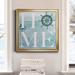 Breakwater Bay Nautical Home - Picture Frame Textual Art Print on Canvas Canvas, Solid Wood in Black/Blue/Green | 26.5 H x 26.5 W x 1.5 D in | Wayfair