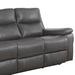 Latitude Run® 81.88" Leather Match Pillow Top Arm Reclining Sofa Leather Match in Brown | 38 H x 81.88 W x 37.75 D in | Wayfair