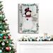 The Holiday Aisle® Folk Snowman Forest I Premium Gallery Wrapped Canvas - Ready To Hang Canvas in White | 48 H x 36 W x 1 D in | Wayfair