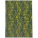 White 24 x 0.08 in Area Rug - Bayou Breeze Chesson Floral Dark Green/Green/Orange Area Rug Polyester | 24 W x 0.08 D in | Wayfair