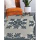 Blue/Gray 96 x 0.08 in Area Rug - Canora Grey Alleine Oriental Navy/Gray Area Rug Polyester | 96 W x 0.08 D in | Wayfair