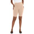 Plus Size Women's Everyday Stretch Cotton Bike Short by Jessica London in Nude (Size 14/16)