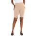Plus Size Women's Everyday Stretch Cotton Bike Short by Jessica London in Nude (Size 14/16)