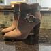 Coach Shoes | Coach 8.5 Suede Booties | Color: Brown | Size: 8.5