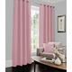 Quest-Mart® Luxury Plain Faux Silk Fully Lined Eyelet Curtains- Thick Easy Hang Curtains For Bedrooms, Living Rooms (Blush Pink, 90x108 Inches)