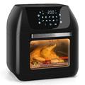 Aigostar 12L Air Fryer Oven Multifunctional with Rotisserie, Digital Air Cooker with 9 Cooking Presets, Adjustable Temperature and Timer, Oil Free Low Fat Cooking, 1500W - Owen 30YVN