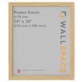 Wall Space 24 x 20 inch Oak Frame | 60.96 x 50.8cm Wooden Poster Frame | Large Wooden Picture Frames 24x20 inches | 24x20 Poster Frame Made from Solid Wood | 61x51cm Wooden Frame | 610 x 508 Frame