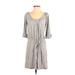 Old Navy Casual Dress - Popover: Gray Marled Dresses - Women's Size X-Small