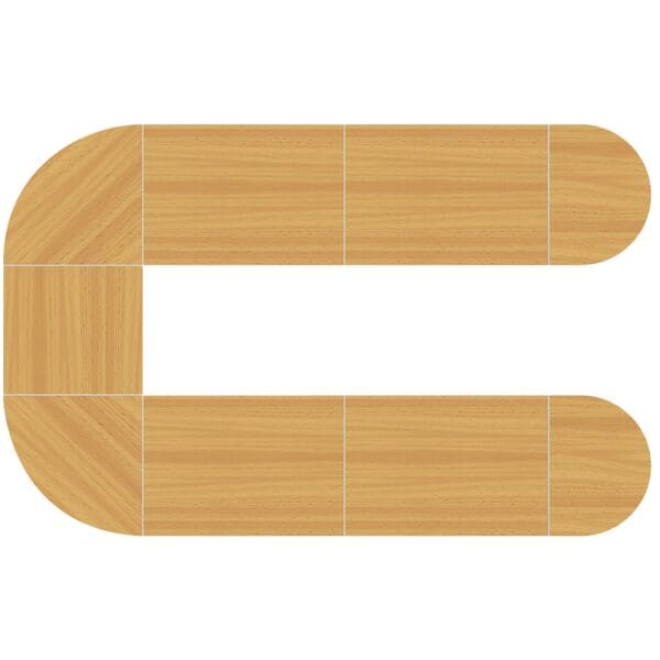 HAMMERBACHER Konferenztisch »London« oval 380 x 240 x 72 - 74 cm braun, 74 cm