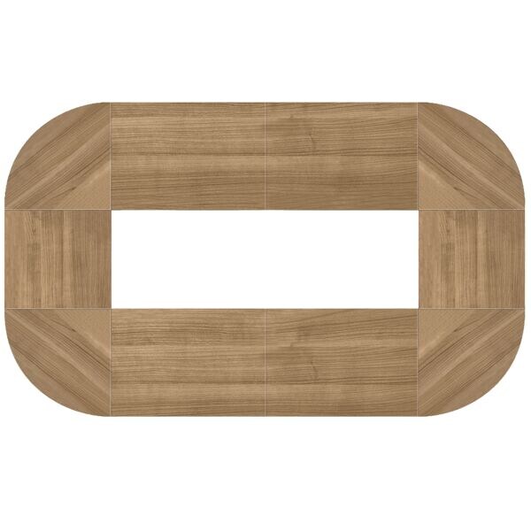 HAMMERBACHER Konferenztisch »London« oval 400 x 240 x 72 - 74 cm braun, 74 cm