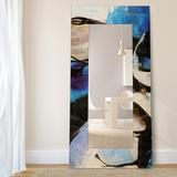 Motivos Tempered Art Glass 36" x 72" Rectangular Wall Mirror