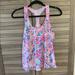 Lilly Pulitzer Tops | Lilly Pulitzer Luxletic Racerback Tank Top Size Xsmall La Playa Print | Color: Pink/Purple | Size: Xs