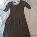 Lularoe Dresses | Lularoe Nicole M Black/Gold Geo Print | Color: Black/Tan | Size: M